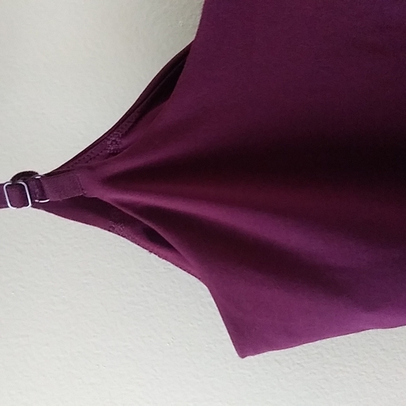 Fabletics Mia Spotify Purple Ruched Zip Front Athletic Tank Top sz M - Picture 13 of 14